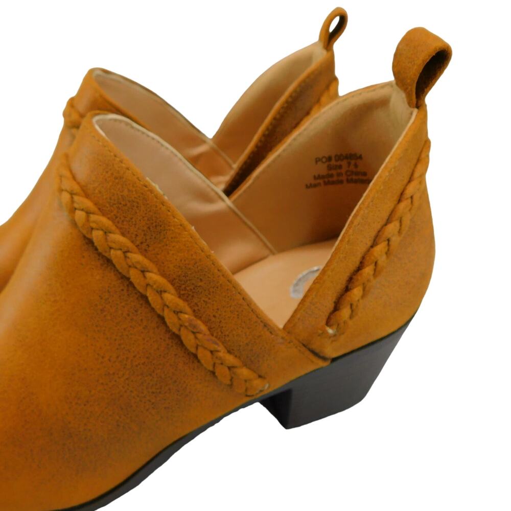 Journee Collection Women's Sophie Ankle Bootie Brown Size 7.5 - Picture 3 of 11